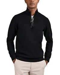 Reiss Interlock Quarter Zip Sweater