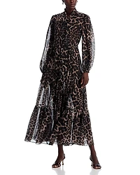 Kobi Halperin Baird Tie Neck Maxi Dress