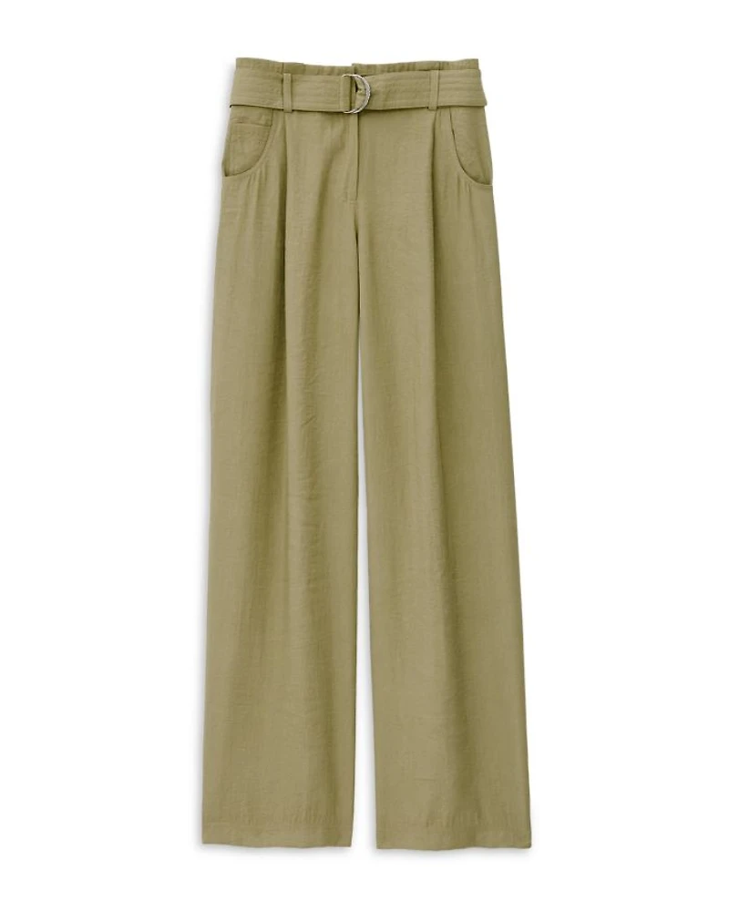 Dola Pleated Belted Pants
