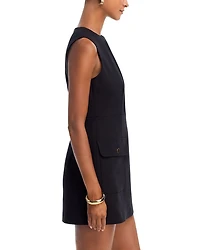 Azra Twill Sleeveless Dress
