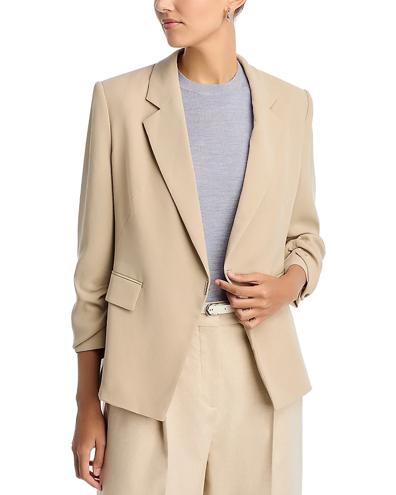 Boss Jia Ruched Sleeve Blazer