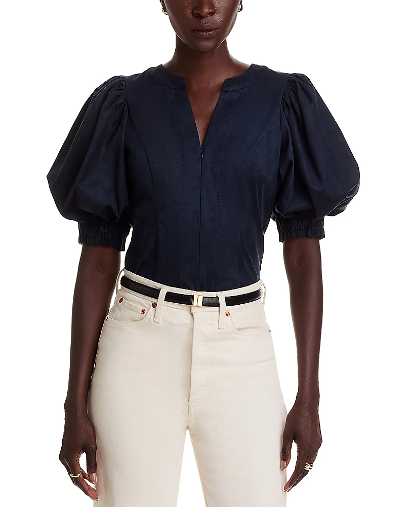 Stellah Faux Suede Top