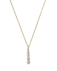 Bloomingdale's Fine Collection Certified Lab Grown Diamond Linear Pendant Necklace