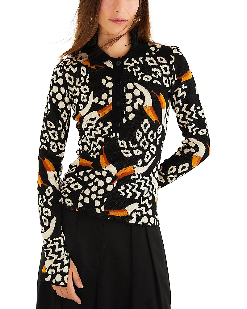 Farm Rio Tucanissimo Polo Sweater