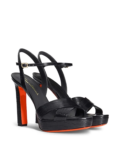 Santoni Women's Leather High-Heel Sandal
