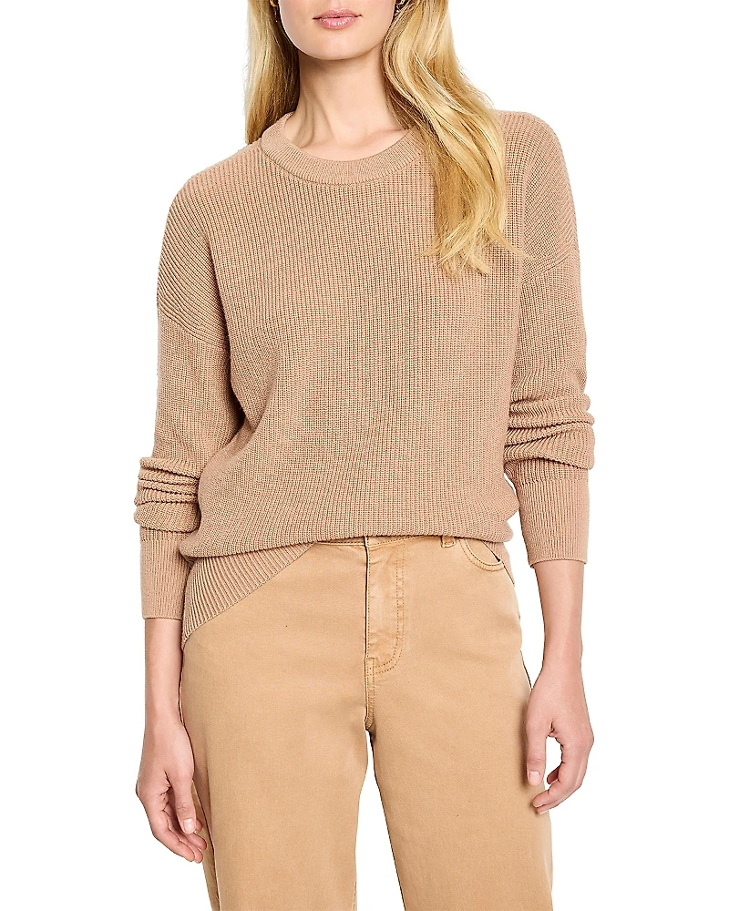 Nic+Zoe Shaker Stitch Crewneck Sweater