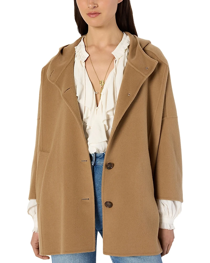 Gerard Darel Marla Wool Hooded Coat