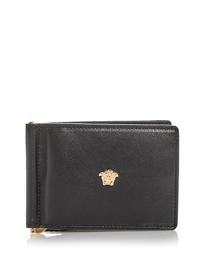 Versace Money Clip & Bifold Leather Wallet