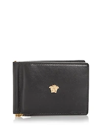 Versace Money Clip & Bifold Leather Wallet