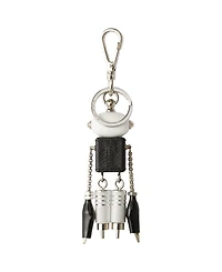 Robot Saffiano Leather Bag Charm