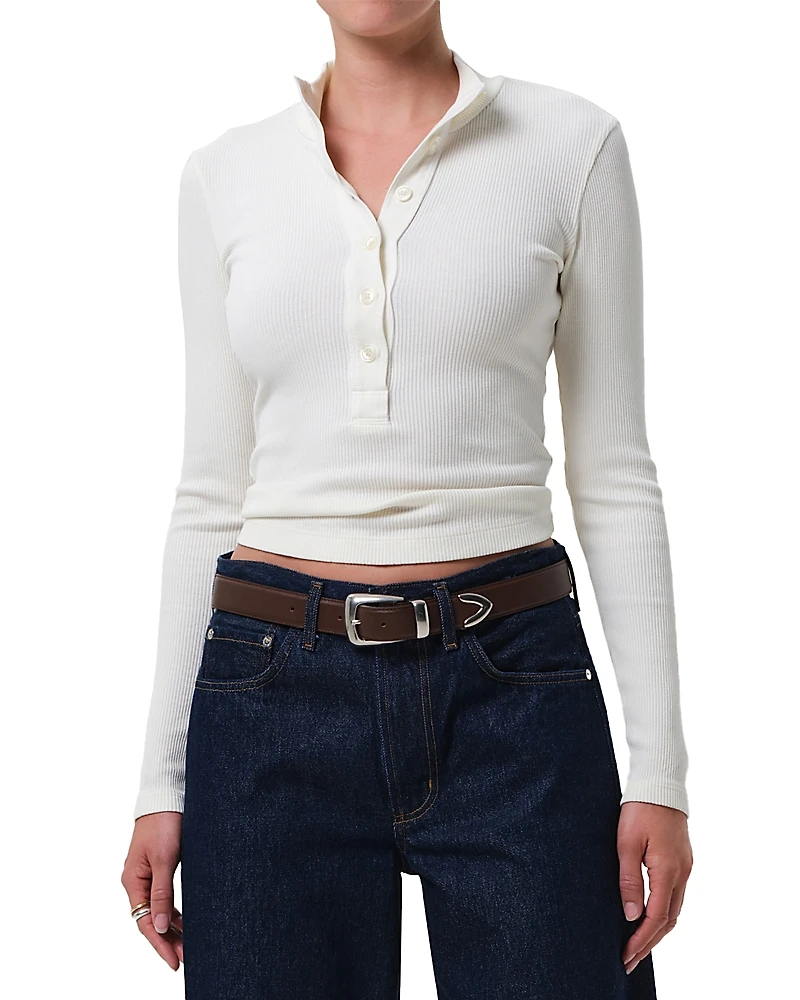 Citizens of Humanity Sheena Henley Ribbed Top