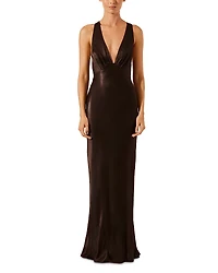 Shona Joy Plunge Back Maxi Dress