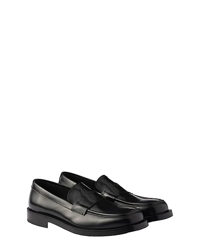 Prada Men's Brushed Leather Loafers