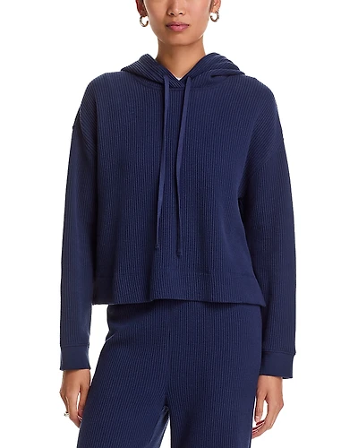 Atm Cotton Waffle Pull Over Hoodie