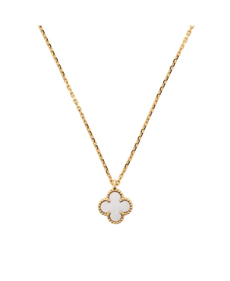 Sweet Alhambra Pendant Necklace 18K Gold and Mother of Pearl