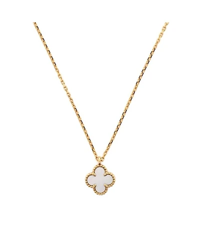 Sweet Alhambra Pendant Necklace 18K Gold and Mother of Pearl