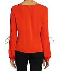 LIVI Long Sleeve Top with Grommet Detail Luxury Jersey