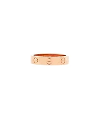 Love Wedding Band 1 Diamond Ring 18K Rose Gold with Diamond