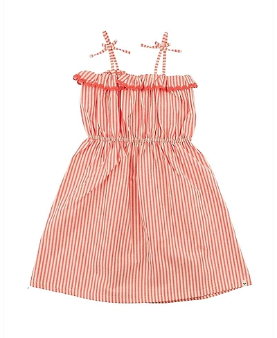 oh baby! Girls' Harriet Cabana Ruffle Dress - Little Kid