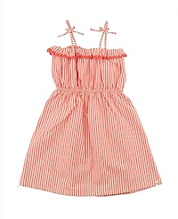 oh baby! Girls' Harriet Cabana Ruffle Dress - Little Kid
