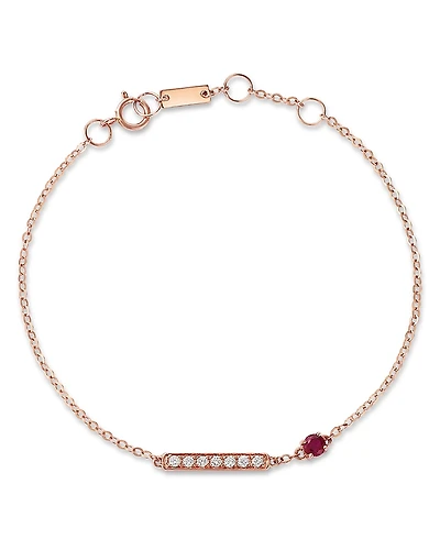 Bloomingdale's Fine Collection Ruby & Diamond Bracelet