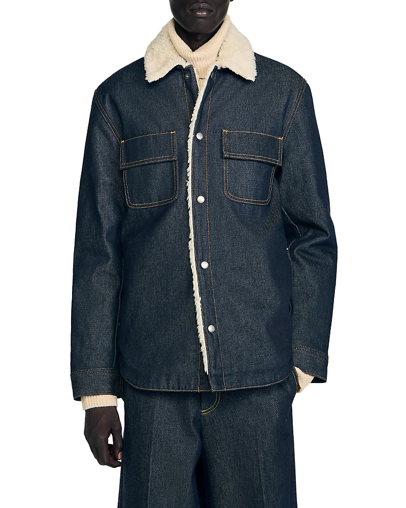 Sandro Denim Overshirt