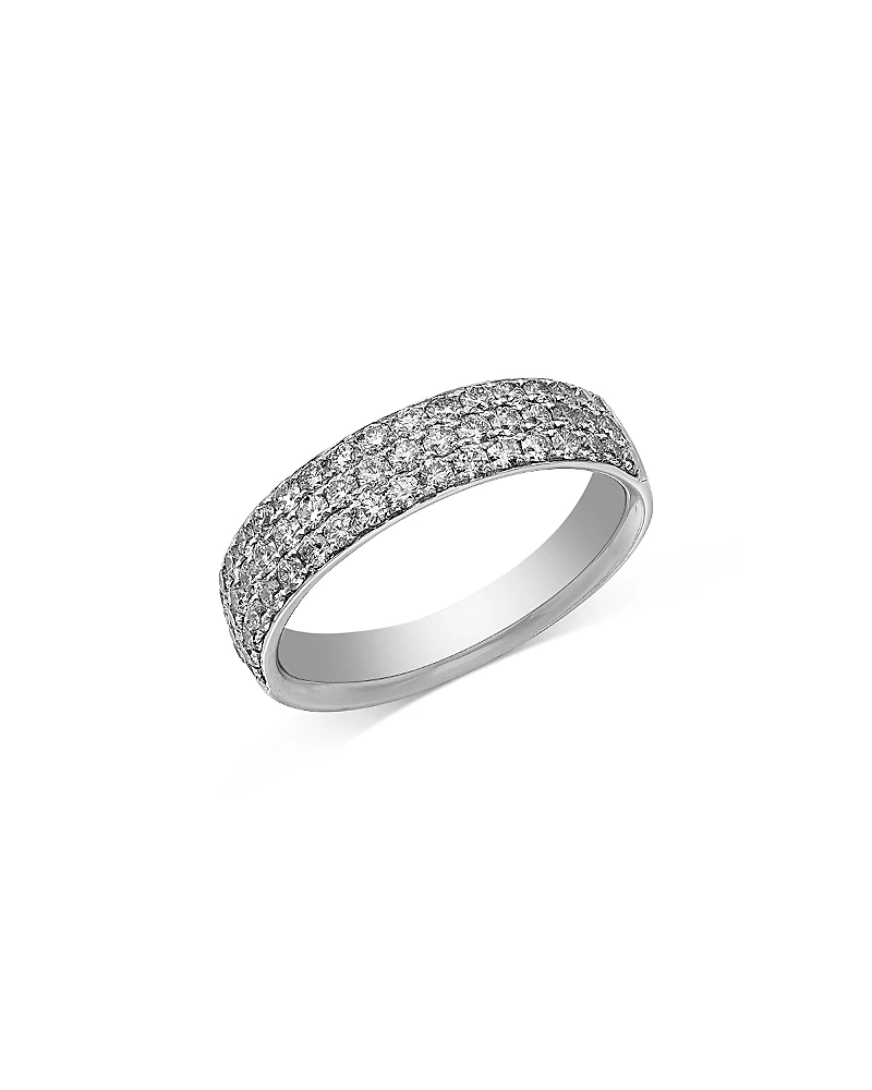 Bloomingdale's Fine Collection Diamond Pave Three Row Band
