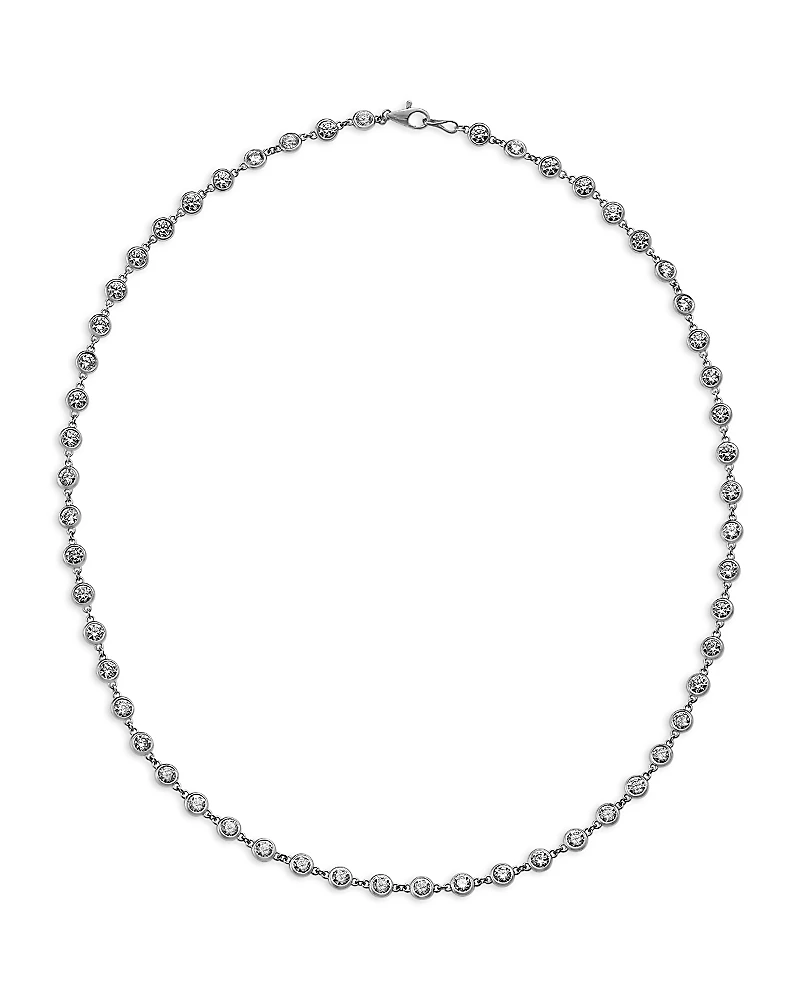 Bloomingdale's Fine Collection Luxe Collection Diamond Bezel Station Tennis Necklace