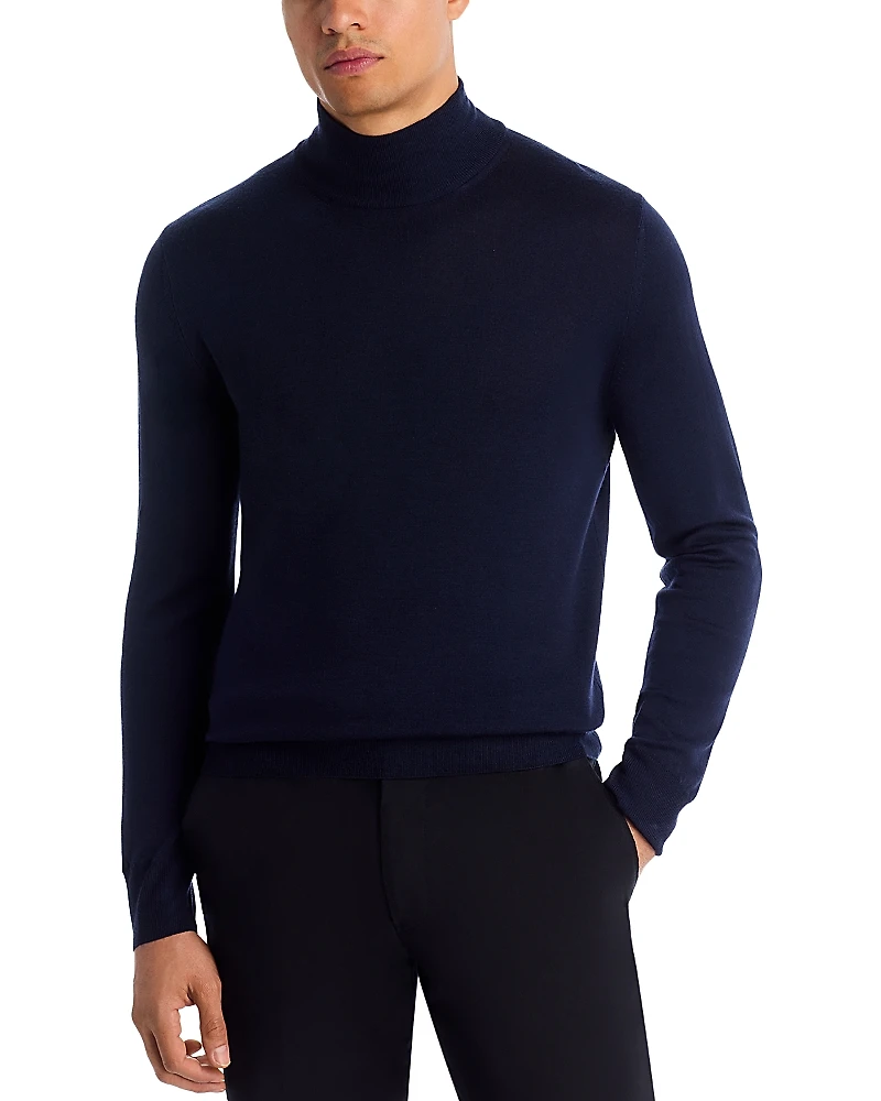 Canali Merino Mock Neck Sweater