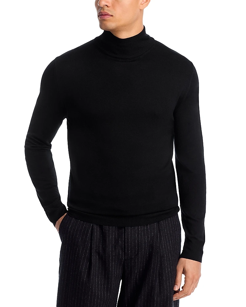 Canali Merino Mock Neck Sweater