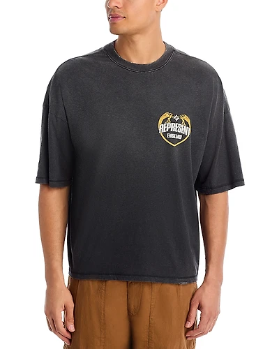 Represent Boxy Angel Border Logo Graphic Tee