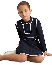 Girls' Freya Piped Knitted Dress - Big Kid