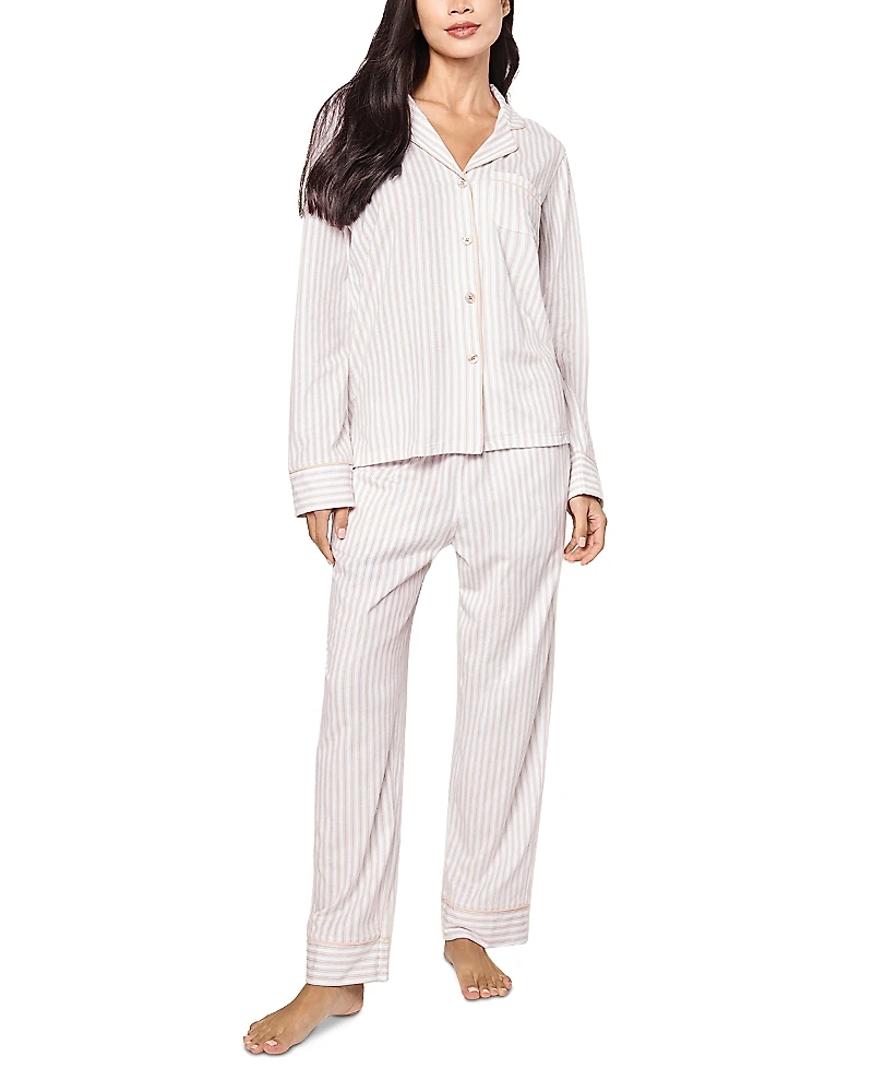 Petite Plume Piped Pajama Set