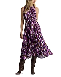 St. John 70s Block Print Dress