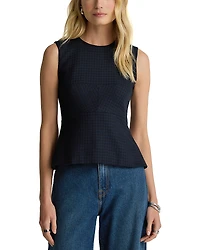 St. John Houndstooth Top