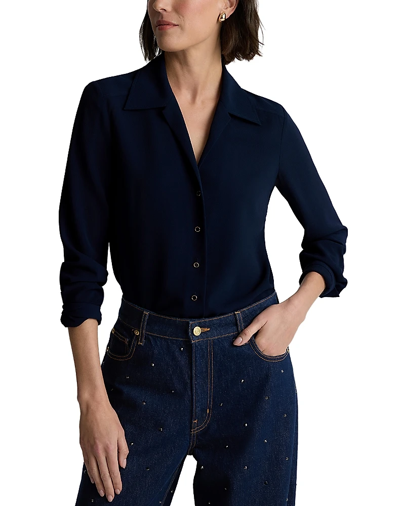 St. John Crepe Blouse