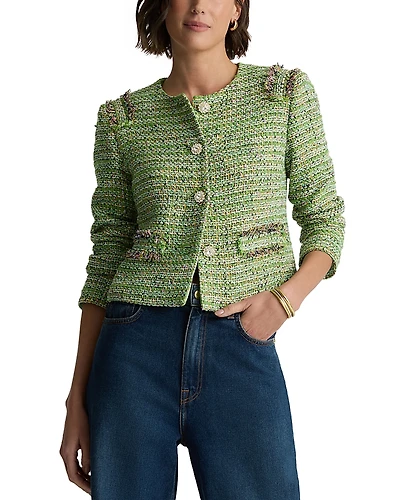 St. John Stripe Tweed Jacket