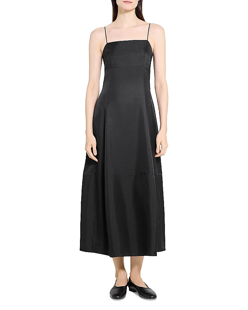 Theory Silk Parachute Skirt Dress