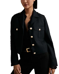 Reiss Jaque Cropped Jacket