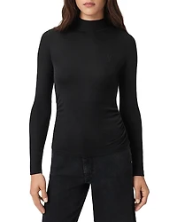 Allsaints Rina Long Sleeved Roll Neck Top