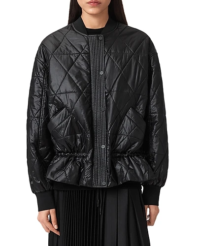 Allsaints Alii Quilted Bomber Jacket