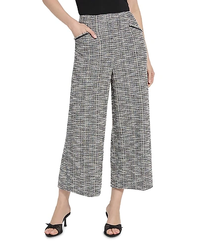 Lysse Charlotte Ankle Stretch Tweed Palazzo Pants
