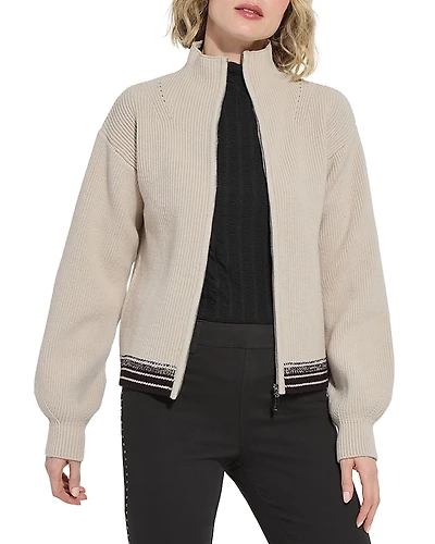 Lysse Blythe Zip Up Cozy Rib Sweater