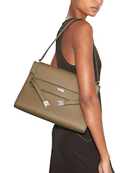Lee Radziwill Pebble Leather Large Shoulder Bag