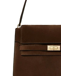 Lee Radziwill Suede Large Shoulder Bag