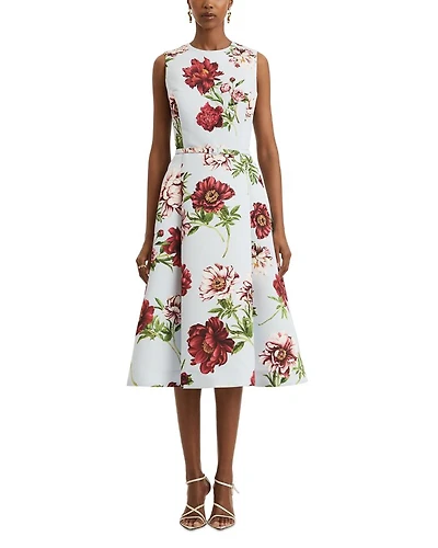 Peony Print Dress