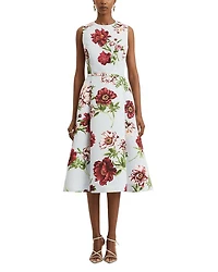 Peony Print Dress