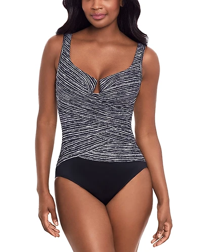 Miraclesuit Selenite Escape Layered One Piece Swimsuit