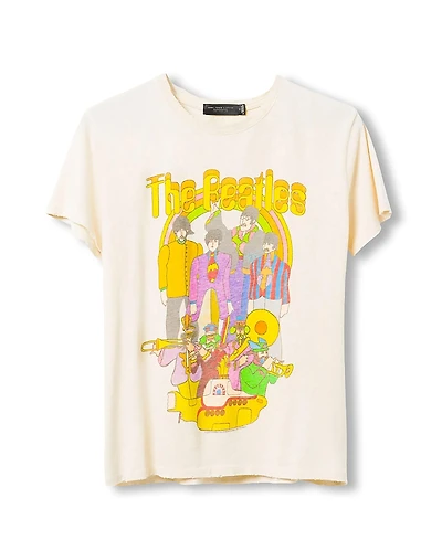 Junk Food Clothing Women's The Beatles Yellow Submarine Vintage-like Tee