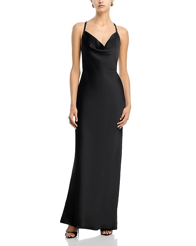 Norma Kamali Crossback Bias Gown